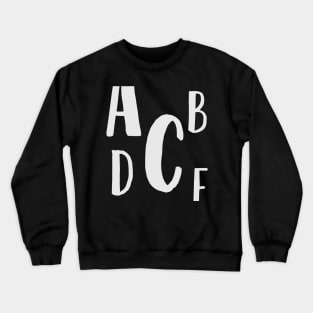 Alphabet Soup Crewneck Sweatshirt